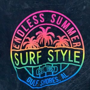 Endless summer surf style grunge T-shirt